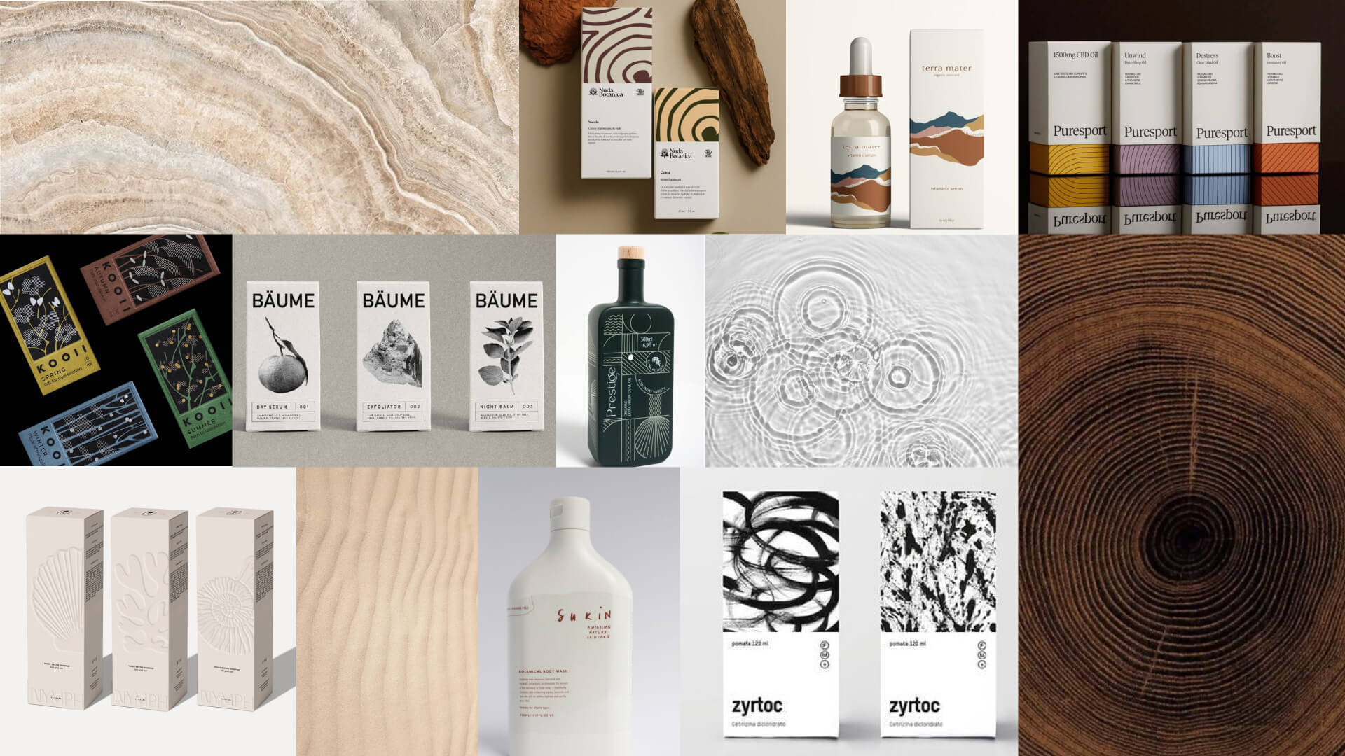 Moodboard of inspiration for rebel curls project