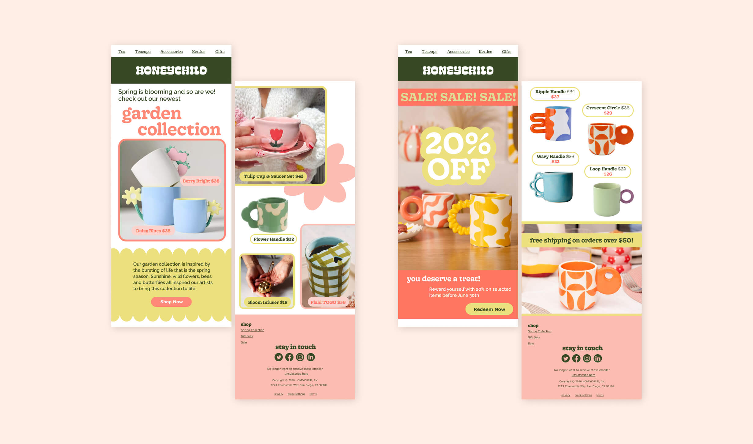 Honeychild Email Campaigns