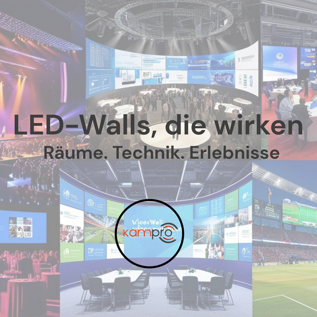 LED-Walls im Empfangsbereich