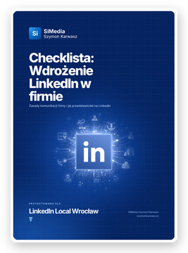 Okładka checklisty: wdrożenie LinkedIn w firmie