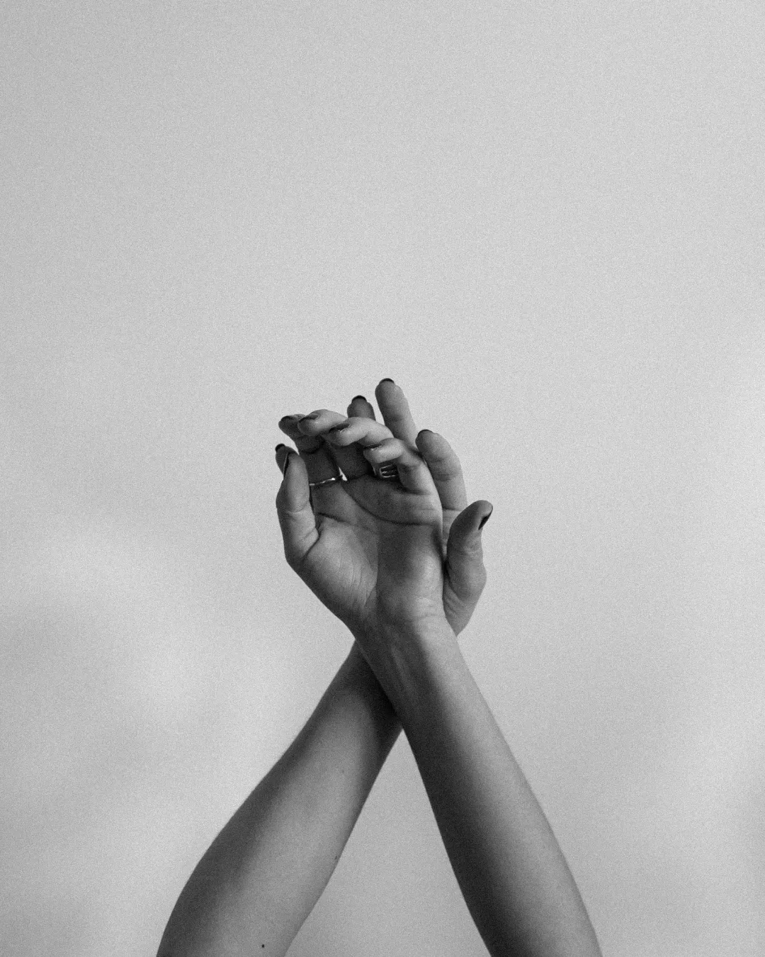 Hands join, togetherness, community.