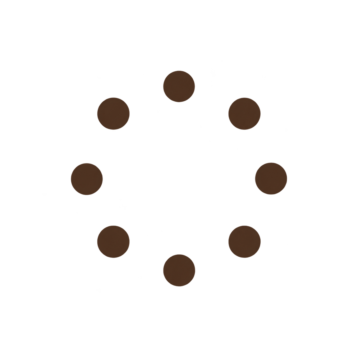 Form: dots gathered into a circle