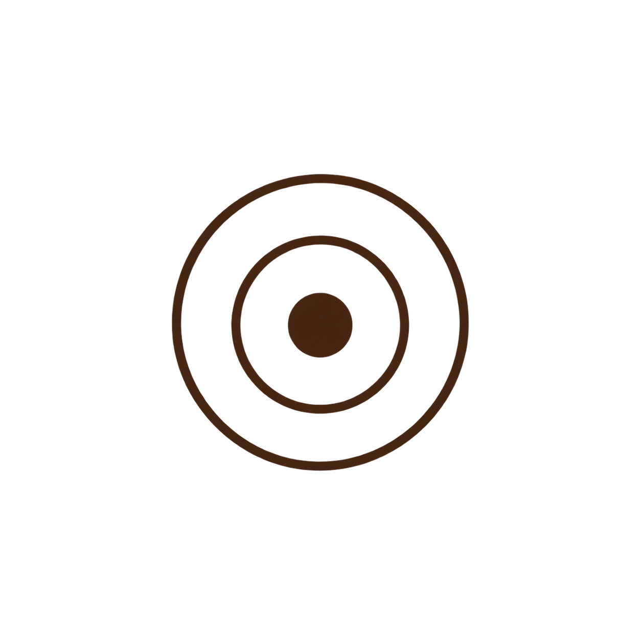 Amplify: a centre dot radiating rings