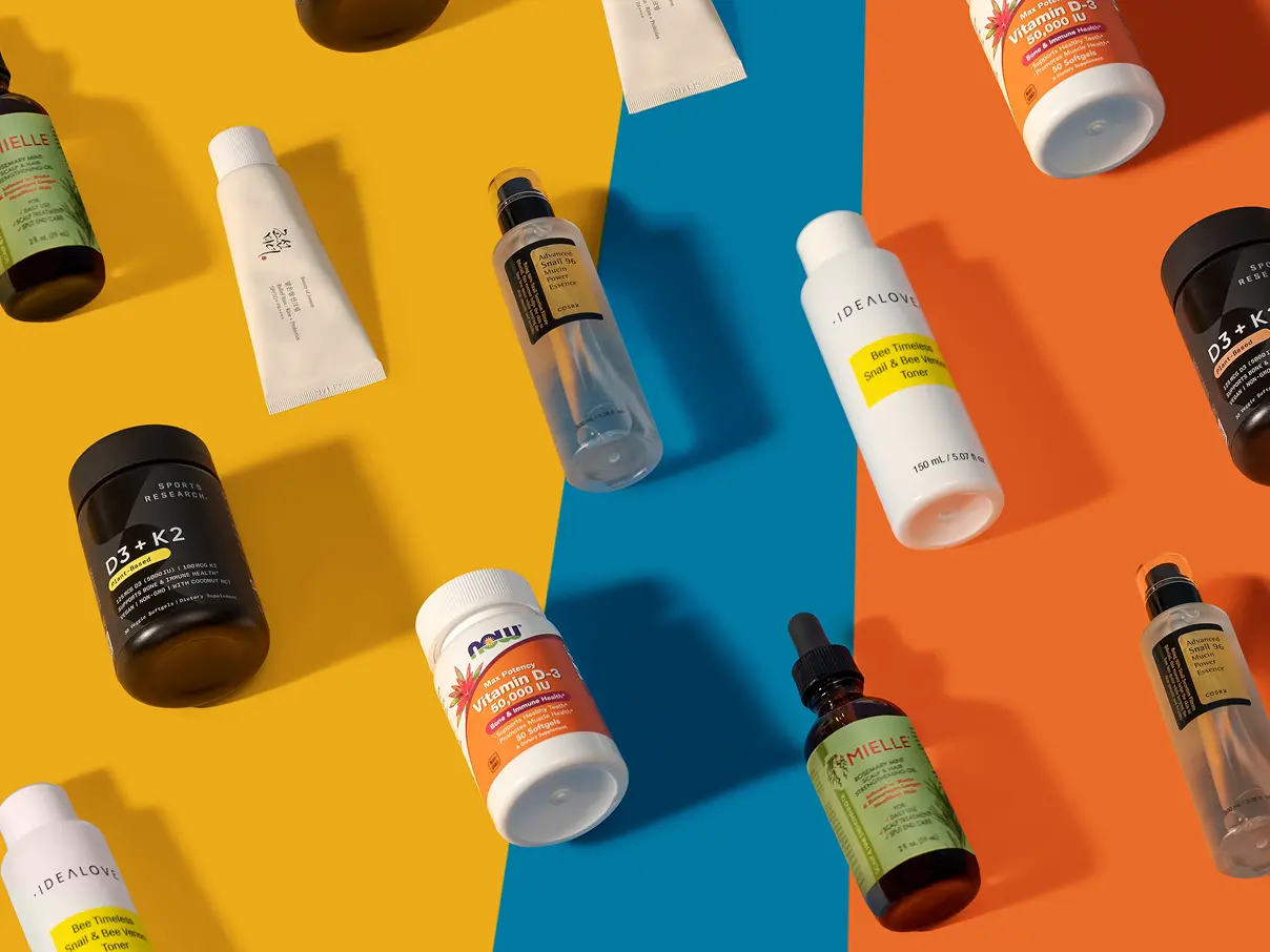 Product shot of iHerb products.