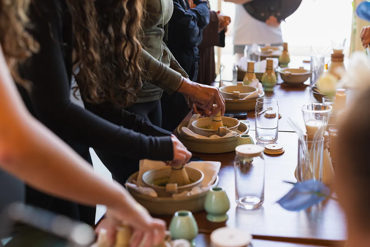 GROHE event attendees doing an activity