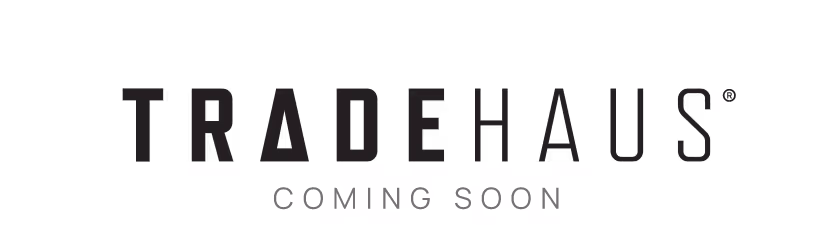 Tradehaus logo stating coming soon