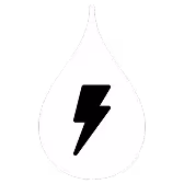 Ein Icon zur Energie, ein Blitz