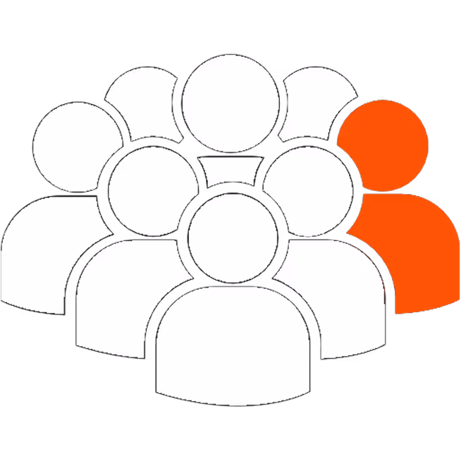 Eine Illustration einer größeren Gruppe