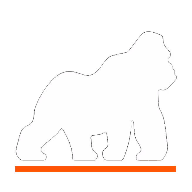 Eine Illustration eines Gorillas