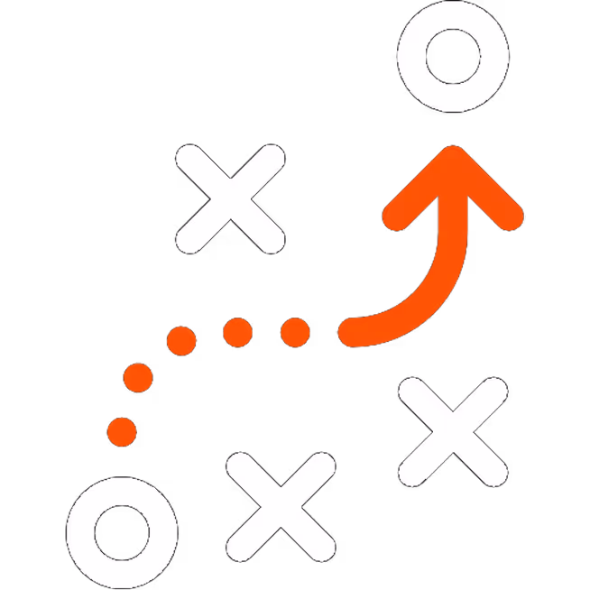 Eine Illustration eines Weges zum Ziel