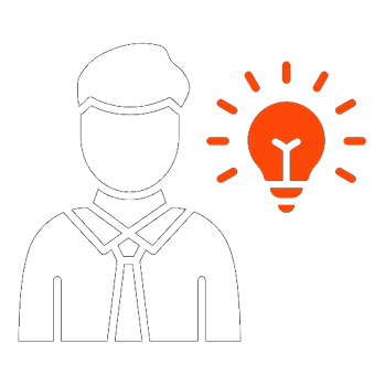 Eine Illustration eines intelligenten Unternehmers