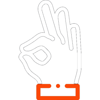 Eine Illustration einer Hand