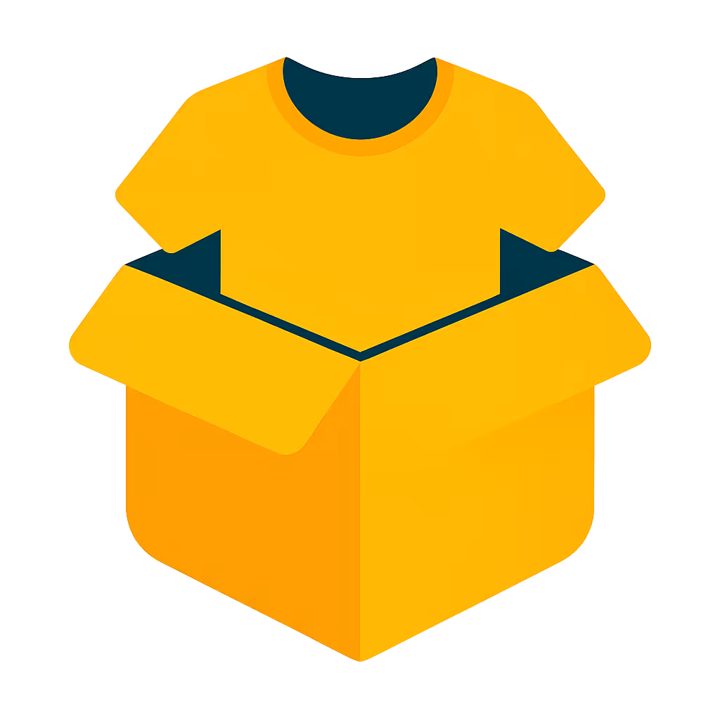 ecommerce fulfillment branded unboxing icon