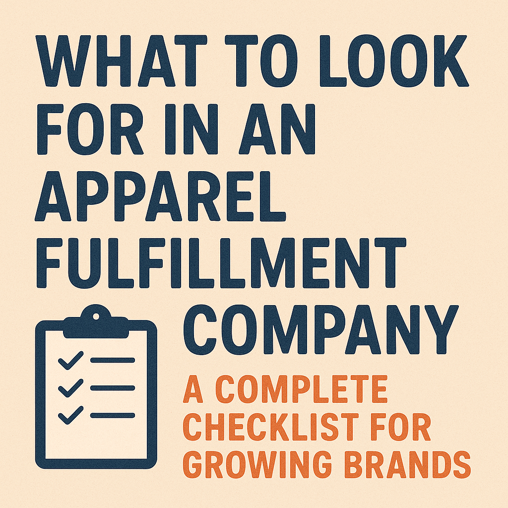 What to Look for in an Apparel Fulfillment Company: A Complete Checklist for Growing Brands