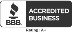 Better Business Bureau (BBB) Accredited Business logo.