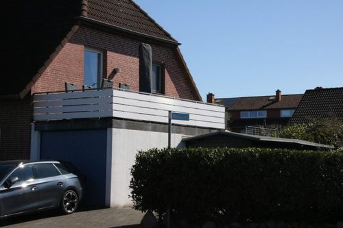 Ferienwohnung mit Blick auf die Terrasse