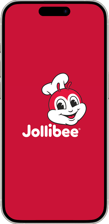 Jollibee app welcome screen
