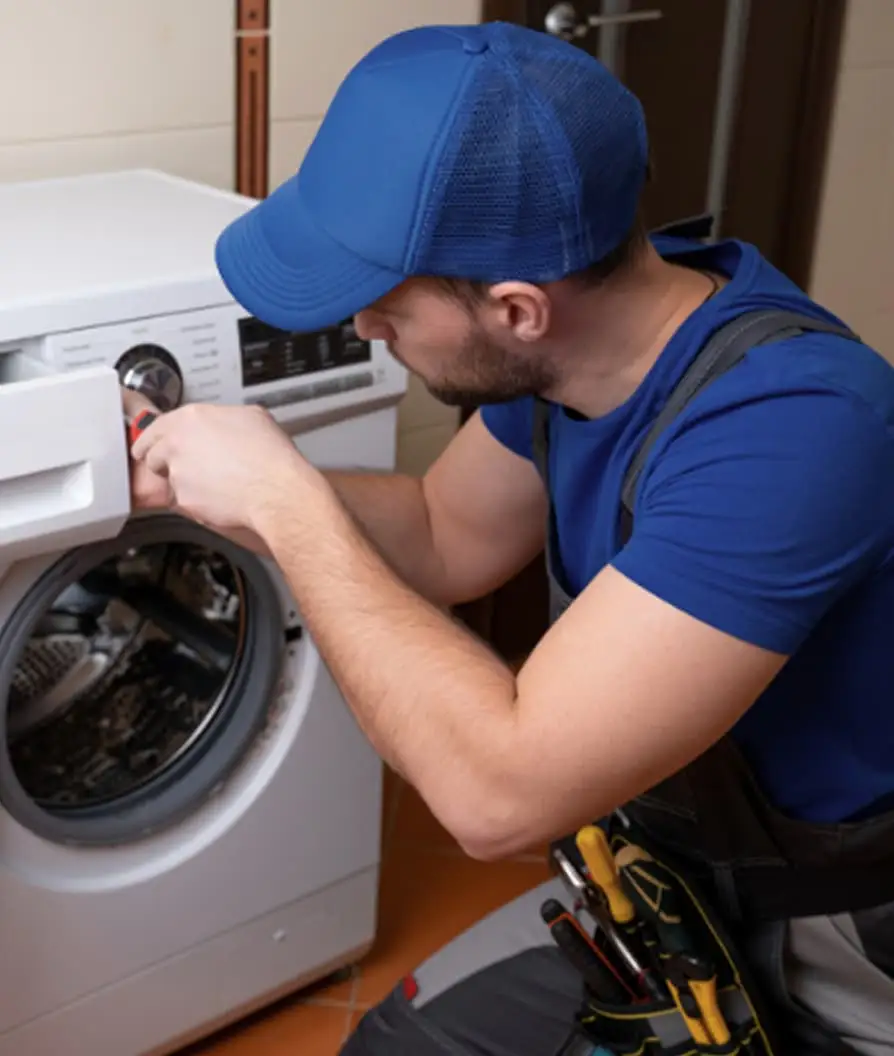 Technician repair a washer in Mira Mesa