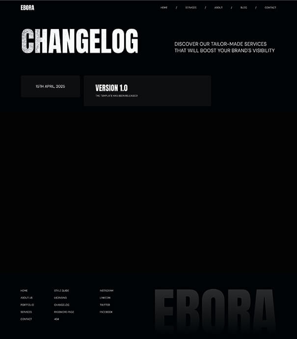 Home Page Screenshot