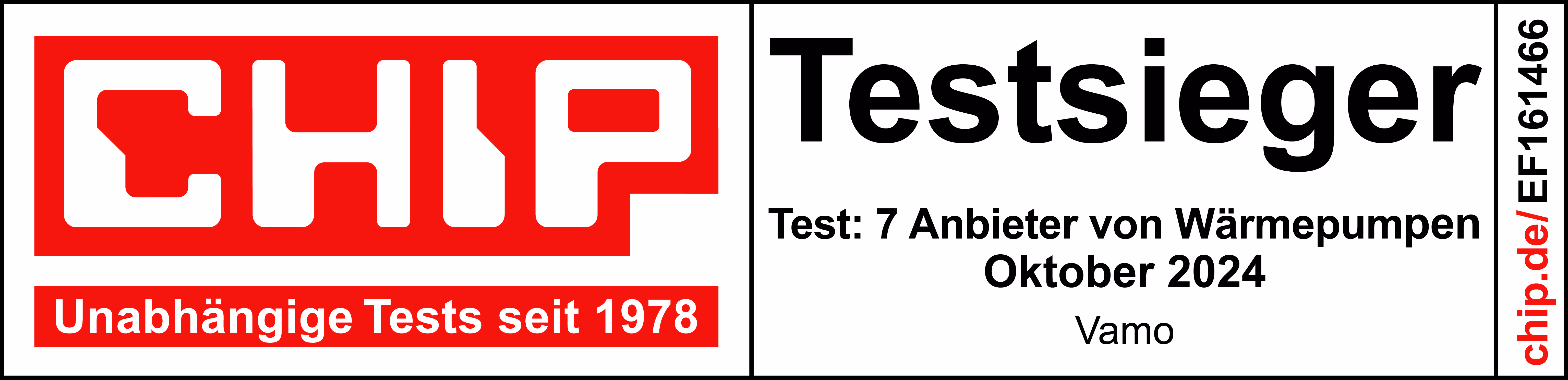 CHIP Testsieger Logo für Vamo 