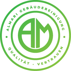 almari gebäudereinigung badge