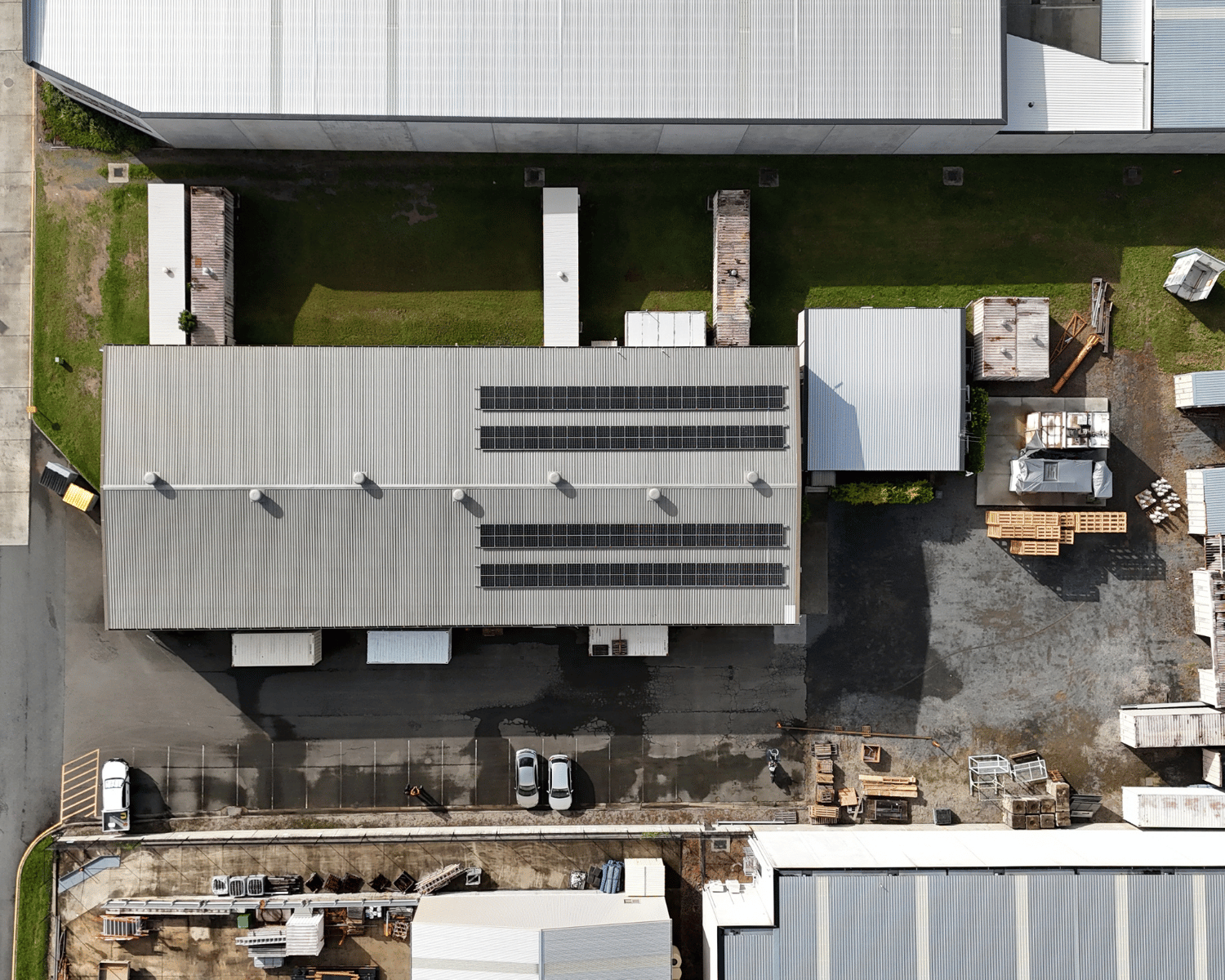 Aerial shot of Ramsay Engineering & Switchboards location in Brisbane.