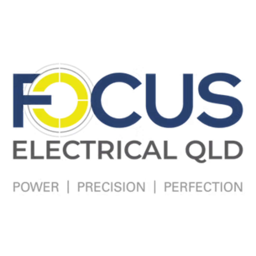 Focus Electrical QLD logo with tagline Power, Precision, Perfection.