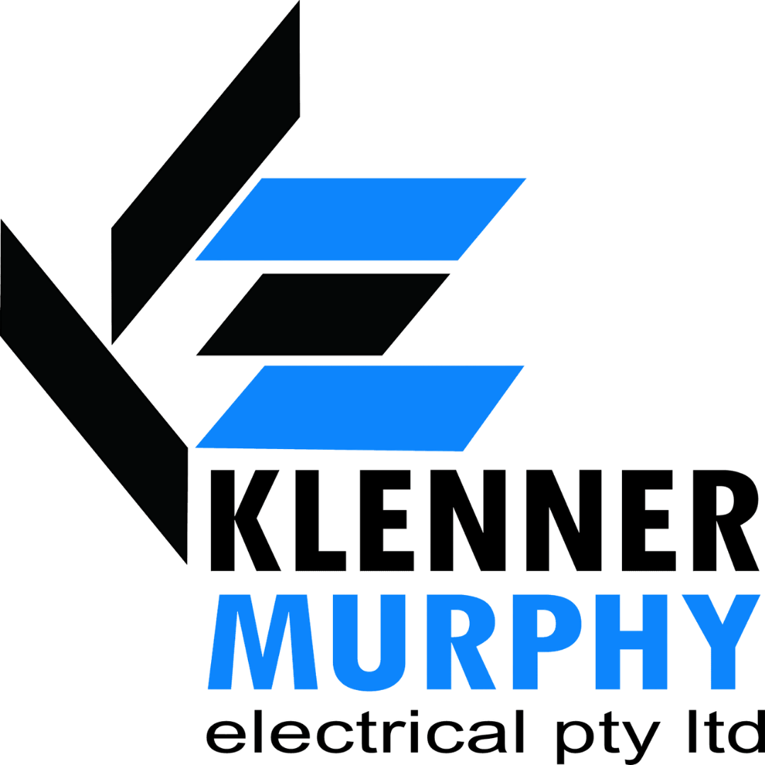 Klenner Murphy logo with stylized blue and black geometric shapes and bold text.