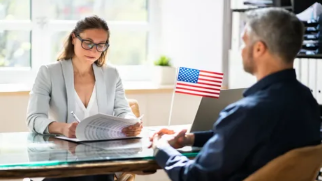 Immigration office USA beyond border