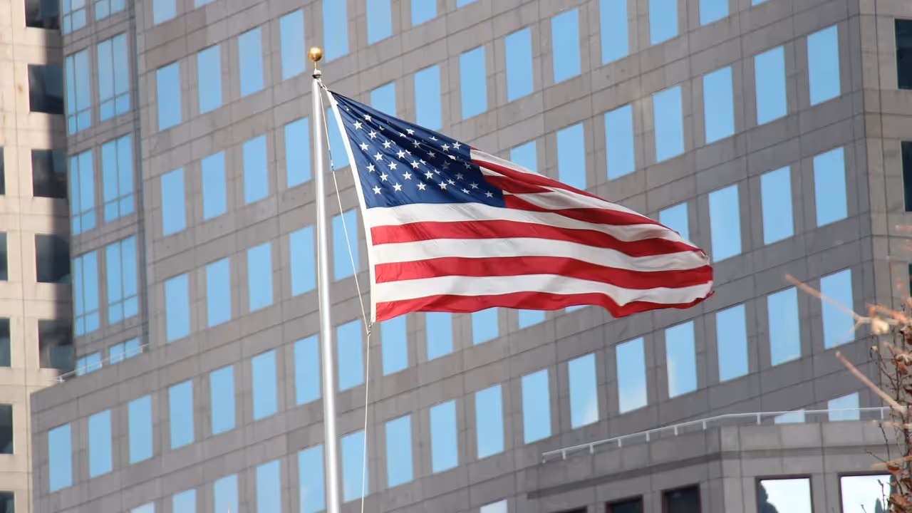 USA flag Beyond Border