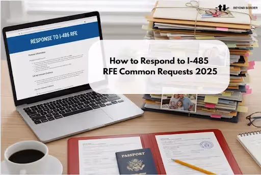How to respond to I-485 RFE common requests with passport and files, Beyond Border.