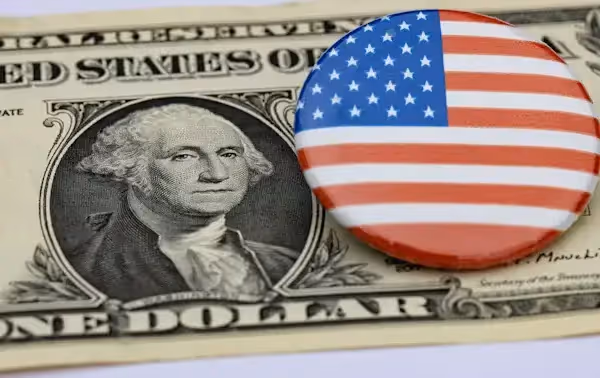 USA dollar Bill Beyond Border