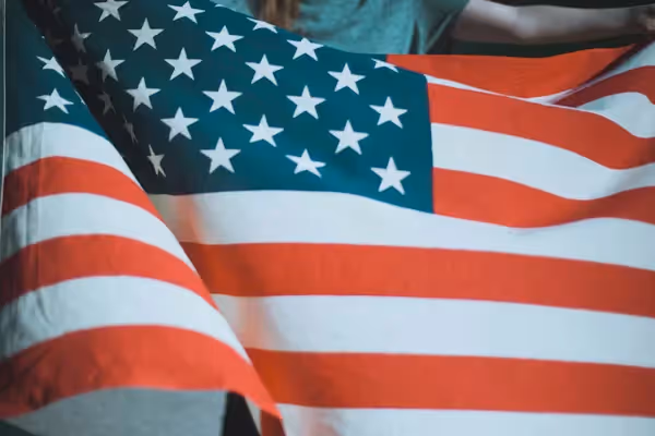 USA flag Beyond Border