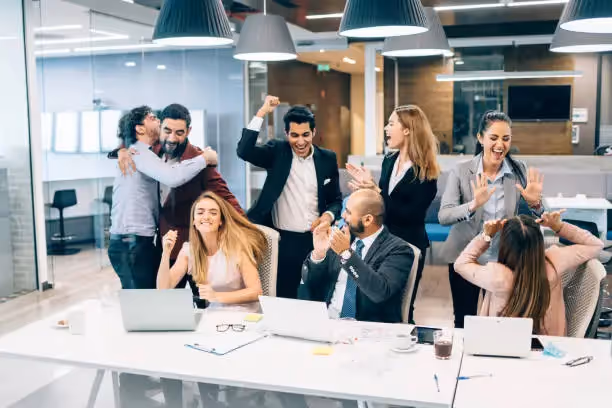 Employees in an office Beyond Border