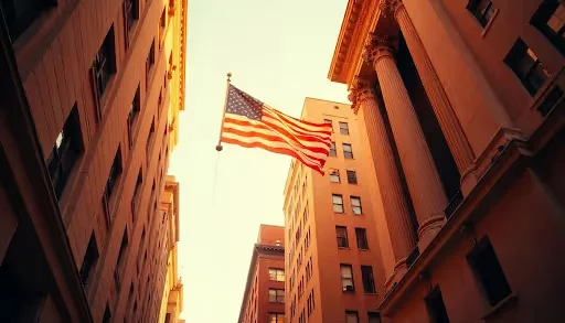 USA flag Beyond Border