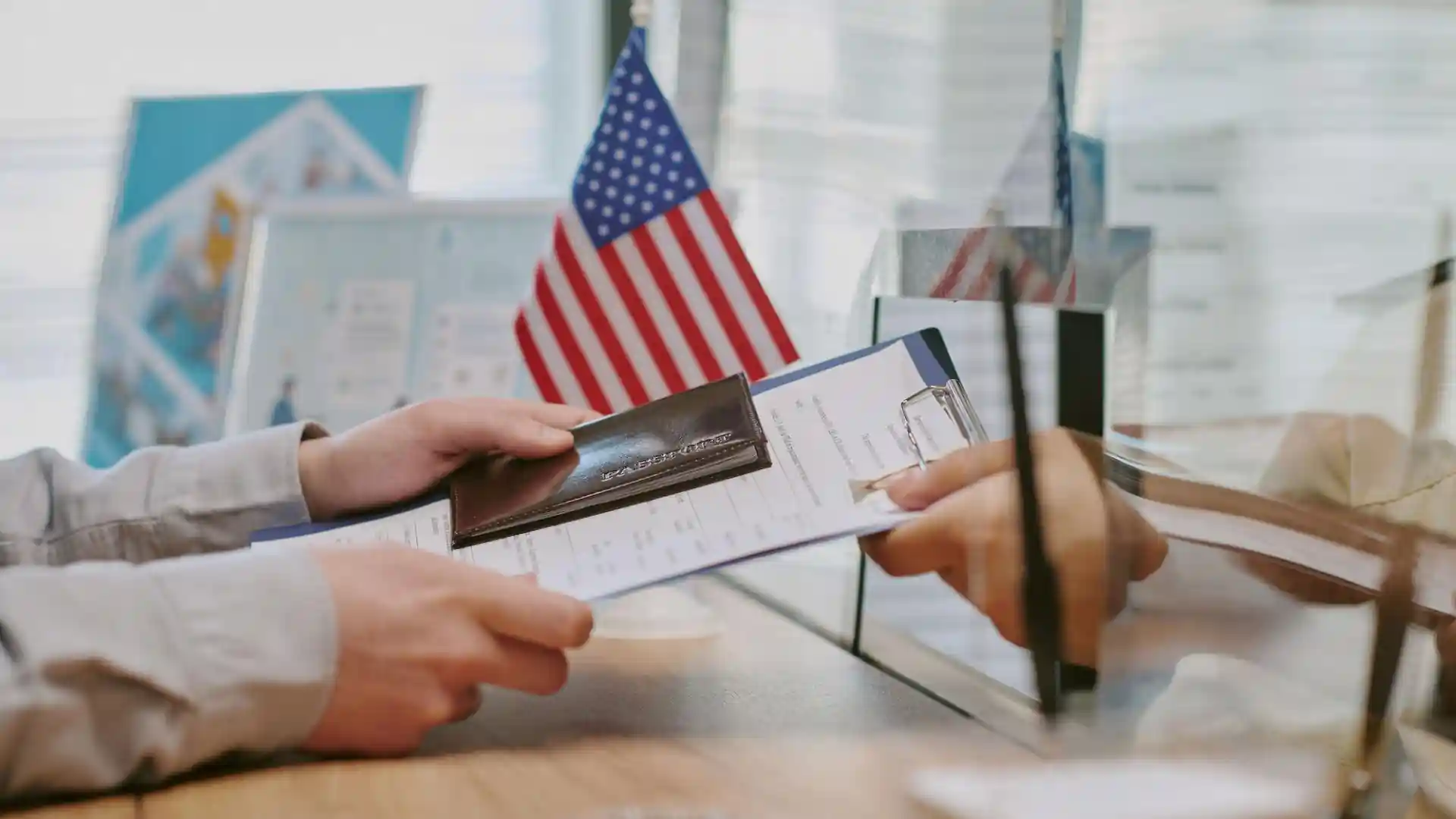 US flag on table - Beyond Border