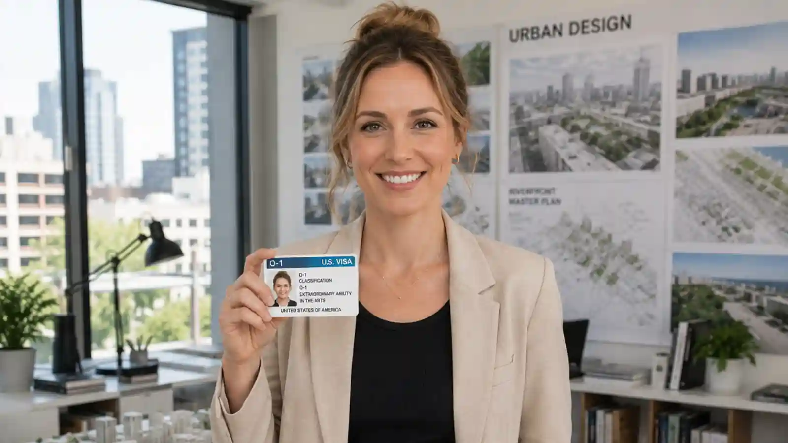 Women holding green card - Beyond Border