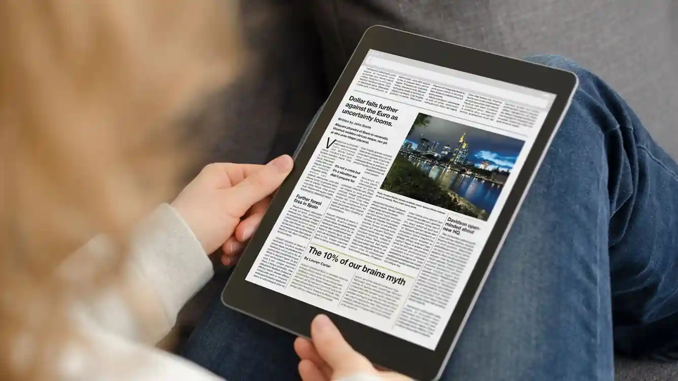 reading newspaper - beyond border