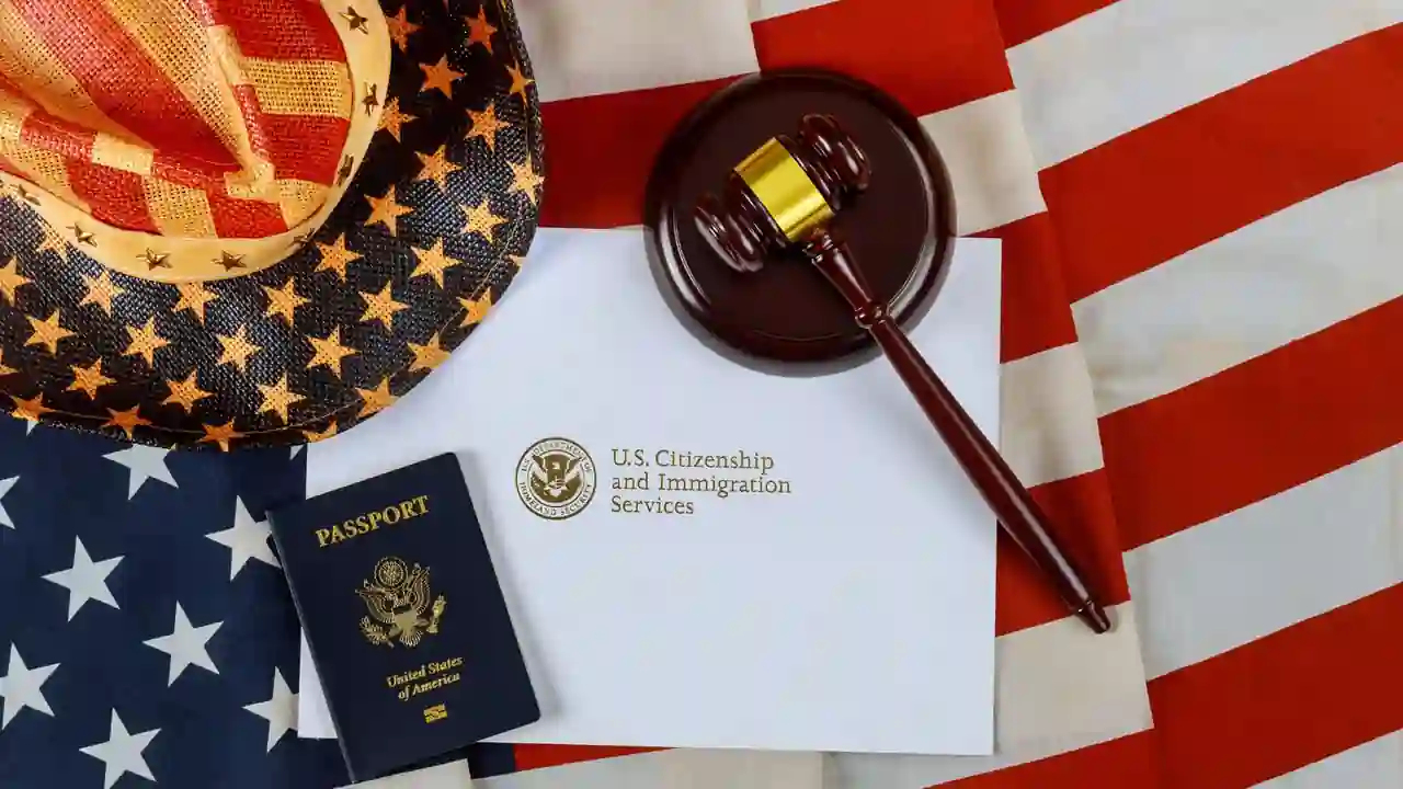 USCIS procession - beyond border