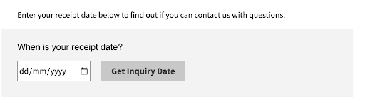 Receipt Date - beyond border
