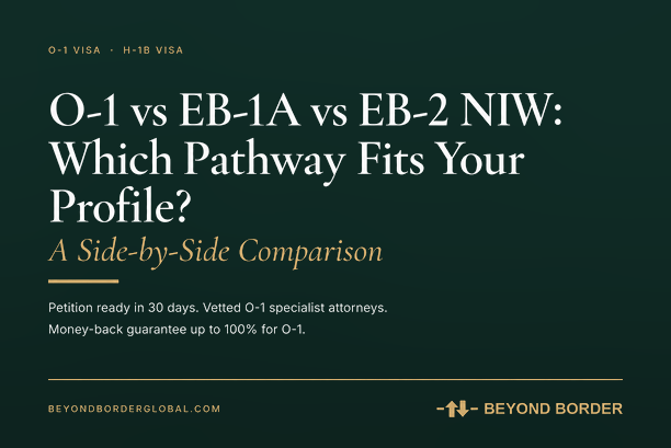O-1 vs EB-1A vs EB-2 NIW: Which Pathway Fits Your Profile? - Beyond Border