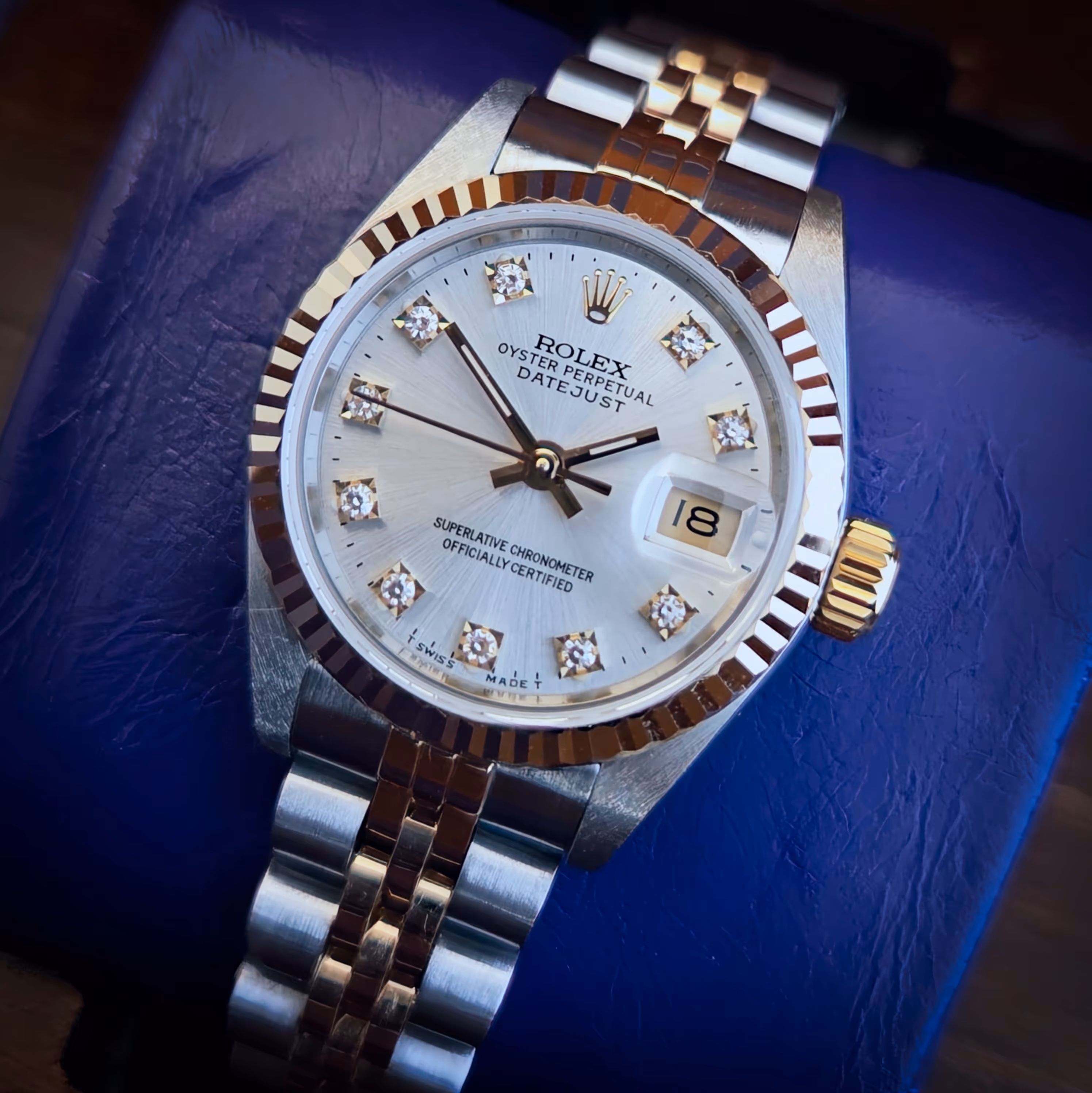 Rolex Lady-Datejust 69173 silver dial