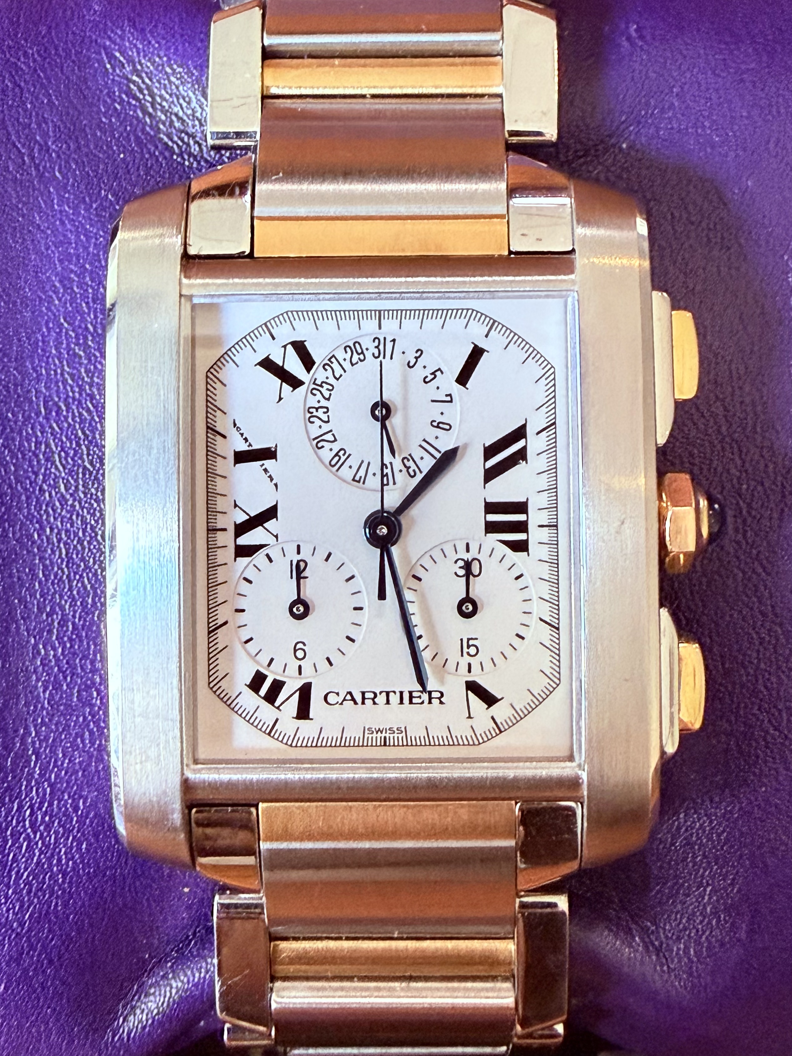Cartier Tank Francaise Chronoflex