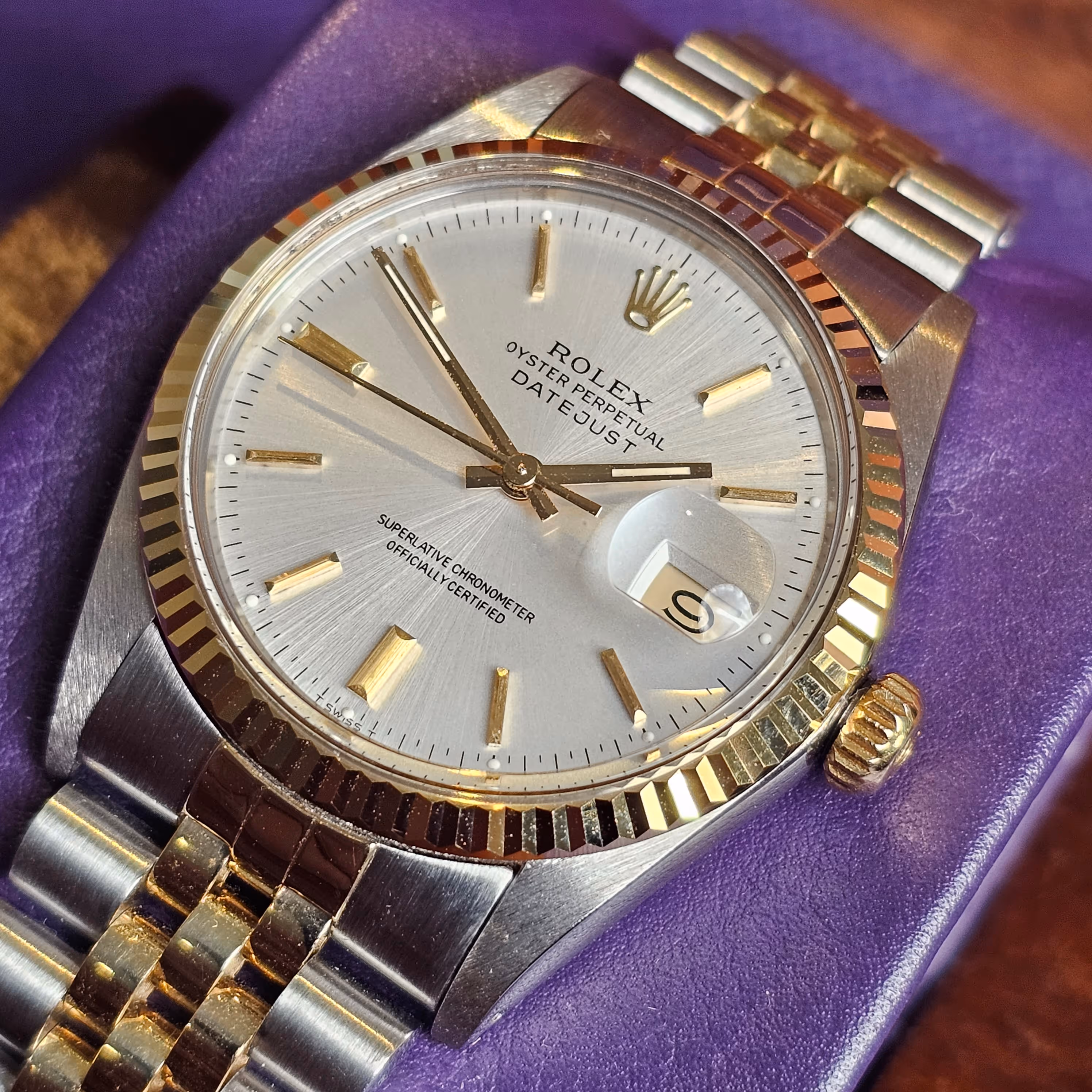 Rolex Datejust 16013 silver dial