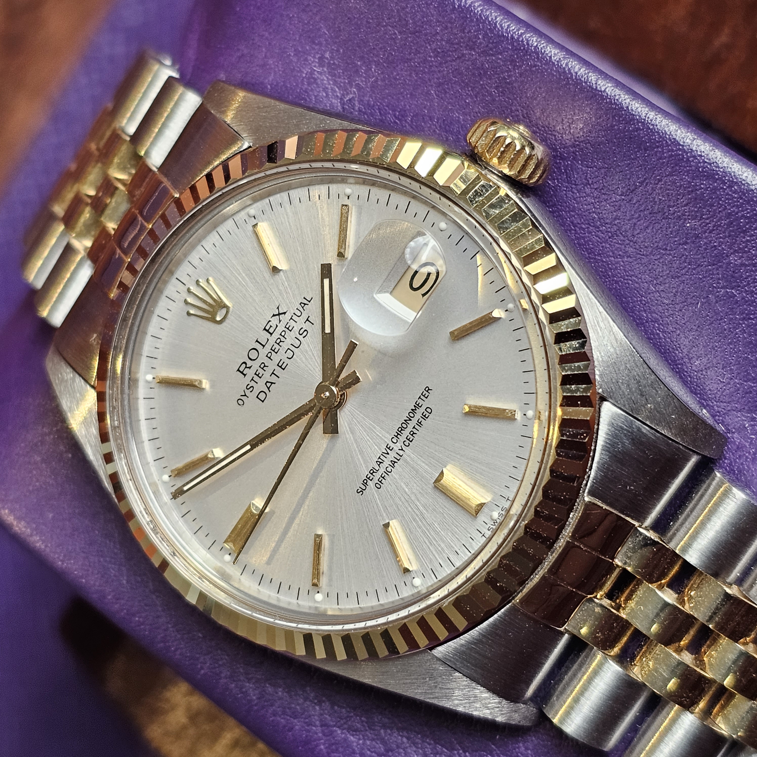 Rolex Datejust 16013 silver dial