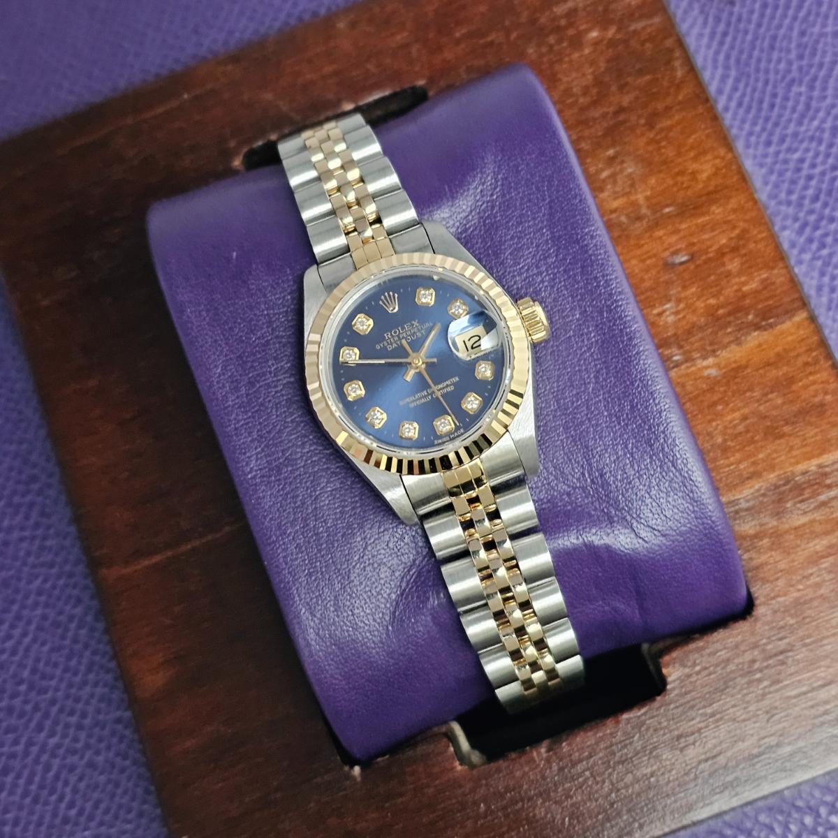 Rolex Lady-Datejust blue diamond dial
