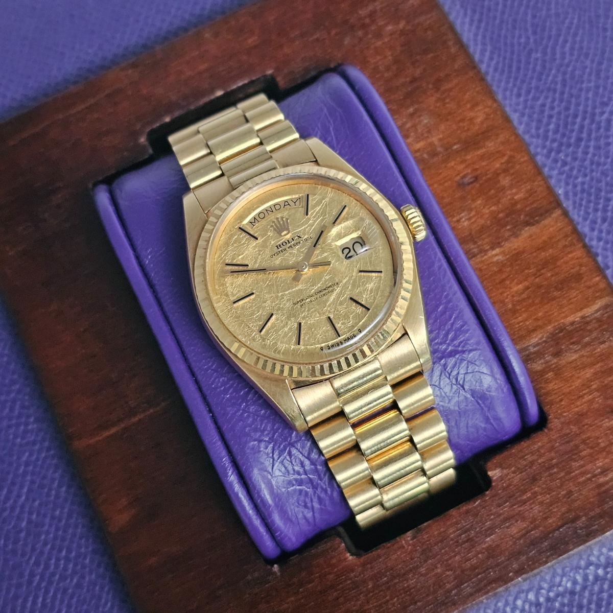 Rolex Day-Date 1803 Gold Leaf