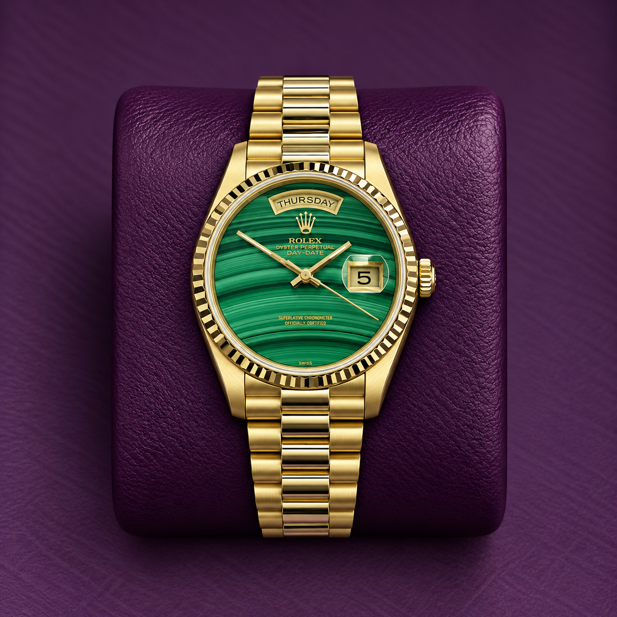Rolex Day-Date Malachite 18238