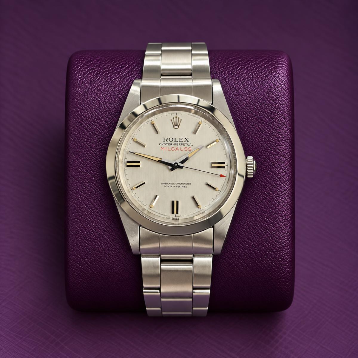 Rolex Milgauss 1019 Square Lume Rail Dial