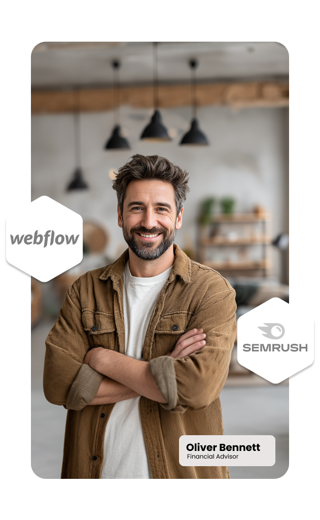 Custom Webflow website design for small business